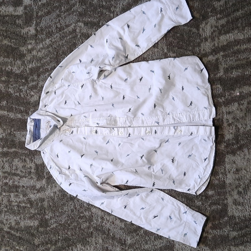 Long sleeve button shirt.